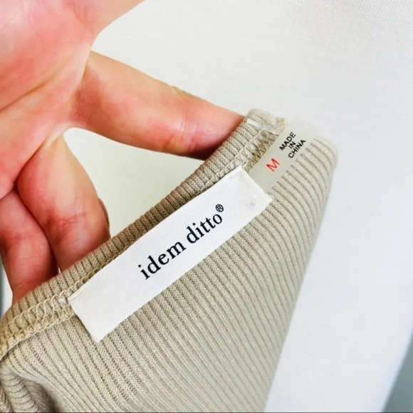 IDEM DITTO Champagne Cut Out Slip Dress Size Medium - Picture 13 of 14